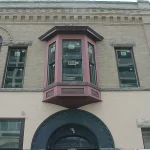 Historical commercial building in boise windows